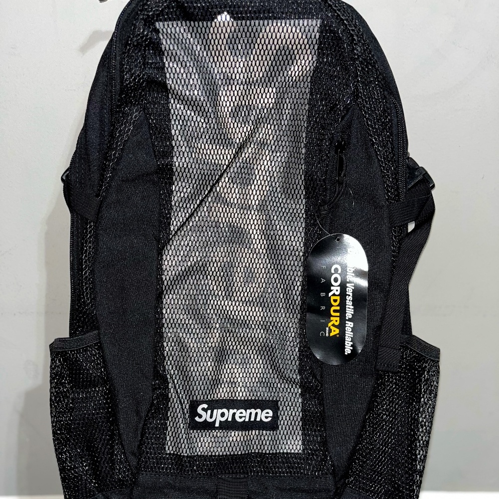 New - Black Supreme Backpack